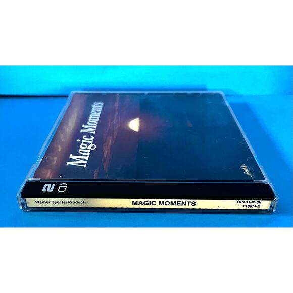 Magic Moments 2 CD Set Warner Special Products 1992 Romantic Hits Compilation - Picture 3 of 8